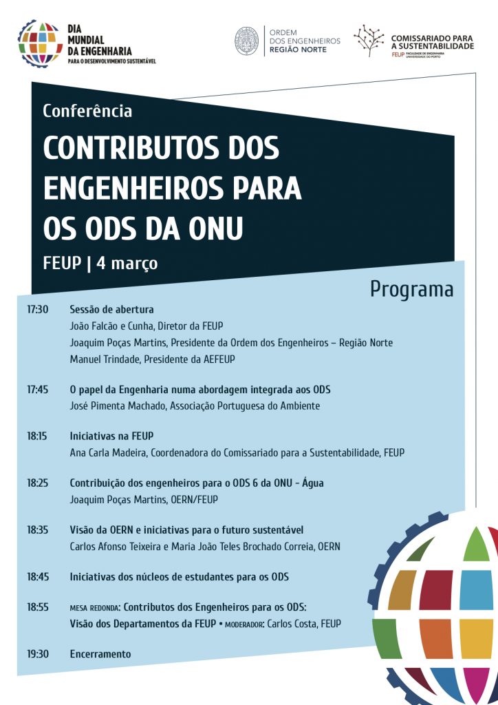 Conferência contributos dos Engenheiros para os ODS da ONU