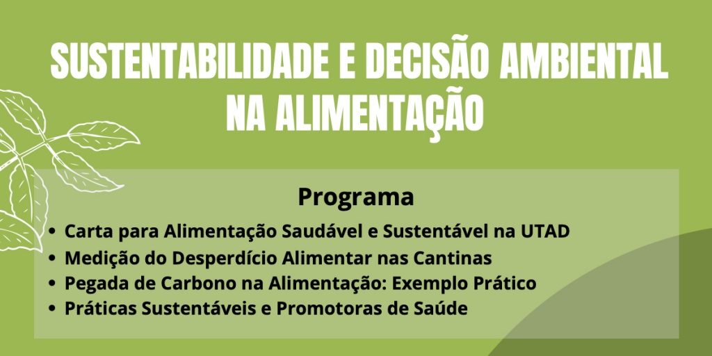 WEBINAR SUSTENTABILIDADE E DECISÃO AM BIENTAL NA ALIMENTACAO