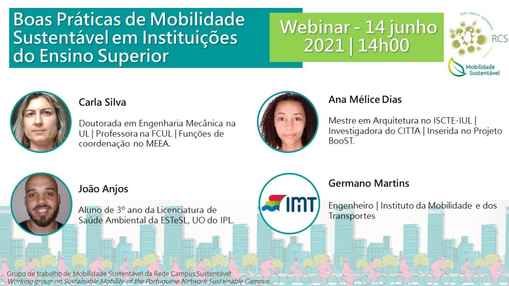 Webinário – Boas Práticas de Mobilidade Sustentável em IES