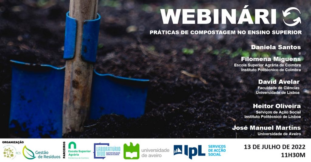 Webinário "Práticas de Compostagem no Ensino Superior"