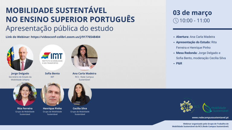 Estudo de Mobilidade Sustentável no Ensino Superior de Portugal